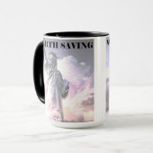 Lady Liberty Worth Saving Democracy Political USA Tasse (Vorderseite Links)