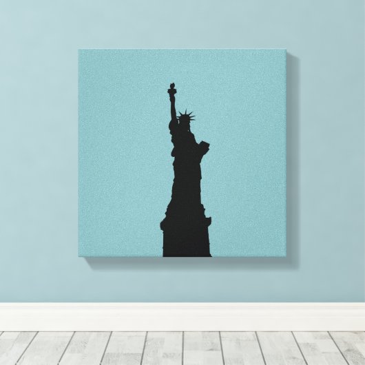Lady Liberty Wrapped Canvas Leinwanddruck (Insitu (Holzboden))