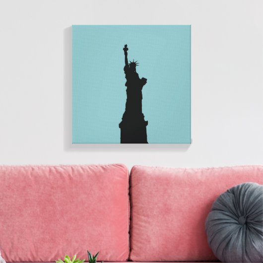Lady Liberty Wrapped Canvas Leinwanddruck (Insitu (Wohnzimmer))