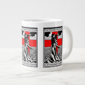 Lady Liberty WWI US Patriotic Poster 1918 Jumbo-Tasse (Vorderseite Rechts)