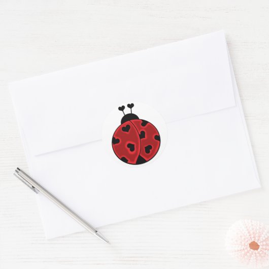 Lady Liebe Bug Stickers (Umschlag)