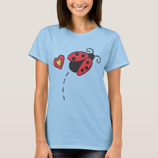 Lady Liebe Bug T-Shirt (Vorderseite)