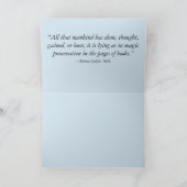 Lady liest, Viktorianisches Zitat Karte (Innenseite)