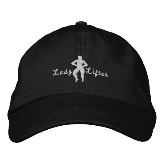 Lady Lifter bestickter Hut (Vorderseite)