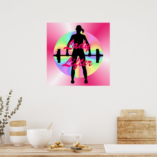 Lady Lifter Poster (Küche)