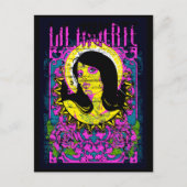 Lady lila postkarte (Vorderseite)