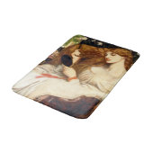 Lady Lilith (Atemberaubende Schönheit mit langem R Badematte (Schrägansicht)