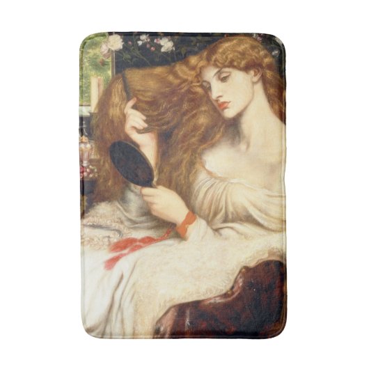 Lady Lilith (Atemberaubende Schönheit mit langem R Badematte (Vorderseite Vertikal)