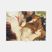 Lady Lilith (Atemberaubende Schönheit mit langem R Fleecedecke (Vorderseite (Horizontal))