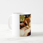 Lady Lilith (Atemberaubende Schönheit mit langem R Kaffeetasse (Vorderseite Links)