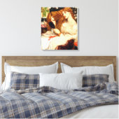 Lady Lilith (Atemberaubende Schönheit mit langem R Leinwanddruck (Insitu (Schlafzimmer))