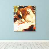 Lady Lilith (Atemberaubende Schönheit mit langem R Leinwanddruck (Insitu (Holzboden))