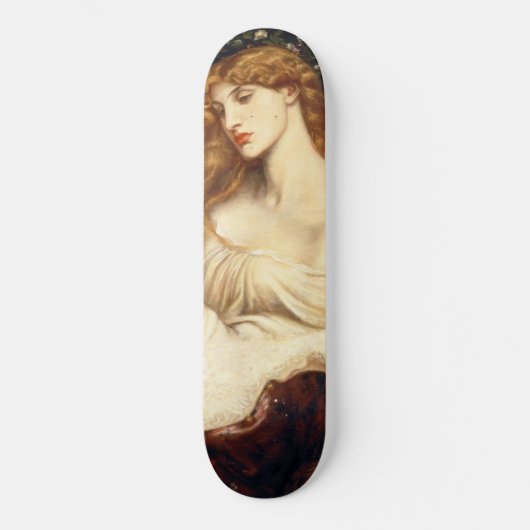 Lady Lilith (Atemberaubende Schönheit mit langem R Skateboard (Vorderseite)