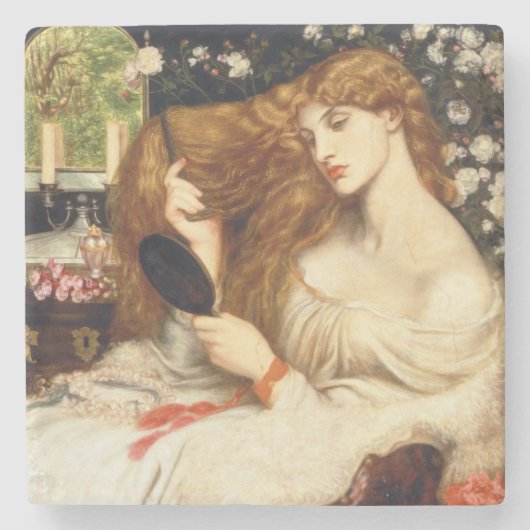 Lady Lilith (Atemberaubende Schönheit mit langem R Steinuntersetzer (Vorderseite)