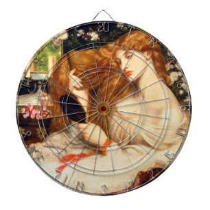 Lady Lilith (Atembernde Schönheit mit langem rotem Dartscheibe