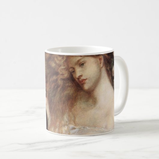 Lady Lilith von Rossetti, Vintager Viktorianischer Kaffeetasse (VorderseiteRechts)
