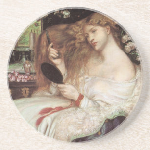Lady Lilith von Rossetti, Vintager Viktorianischer Sandstein Untersetzer