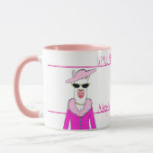 Lady Llama Moderation Tasse (Links)