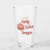 Lady Lotus Drache-Lotusblüte Glas (Rückseite)