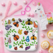 Lady Lovebug und Butterflies Party Pappteller (Party)
