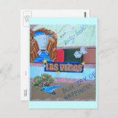 Lady Luck Collage Postkarte (Vorne/Hinten)