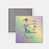 Lady Luck Harlequin Magnet (Vorderseite/Rückseite)