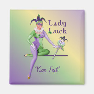 Lady Luck Harlequin Magnet