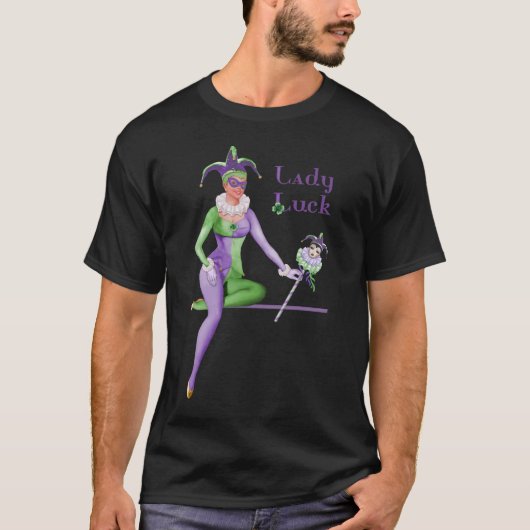 Lady Luck Harlequin T-Shirt (Vorderseite)