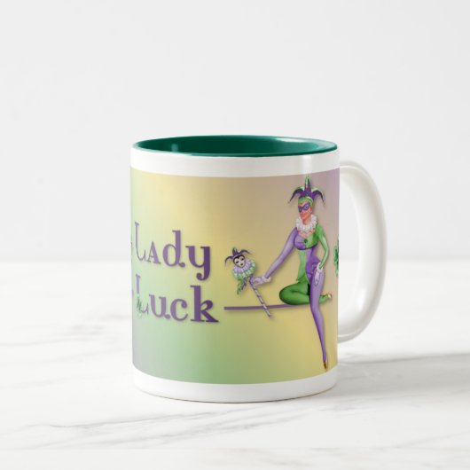 Lady Luck Harlequin Zweifarbige Tasse (VorderseiteRechts)