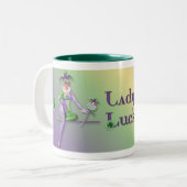 Lady Luck Harlequin Zweifarbige Tasse (Vorderseite Links)