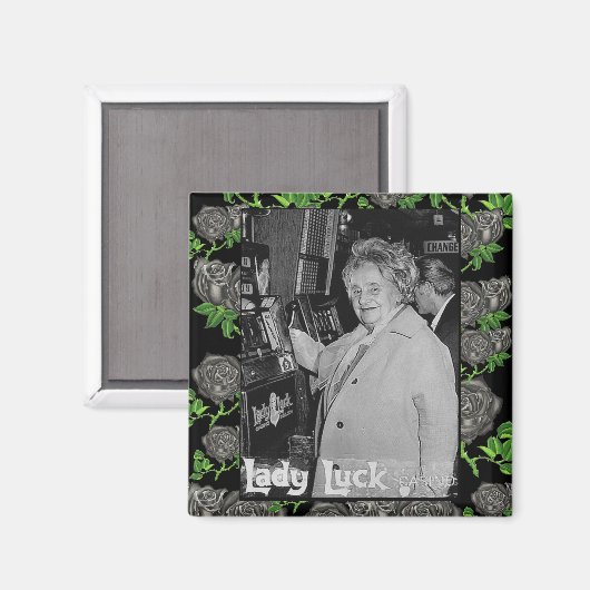 Lady Luck Magnet (Vorderseite/Rückseite)