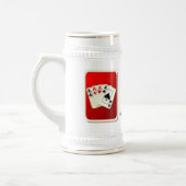 Lady Luck Poker Stein Bierglas (Links)