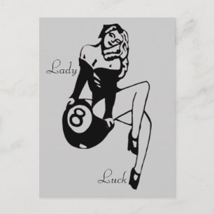 Lady Luck Postkarte
