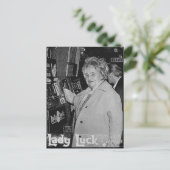 Lady Luck Postkarte (Stehend Vorderseite)