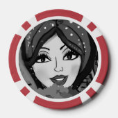 Lady Luck Spielabend Pokerchips (Rückseite)