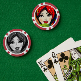 Lady Luck Spielabend Pokerchips