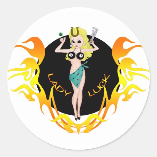 Lady Luck Stickers (Vorderseite)