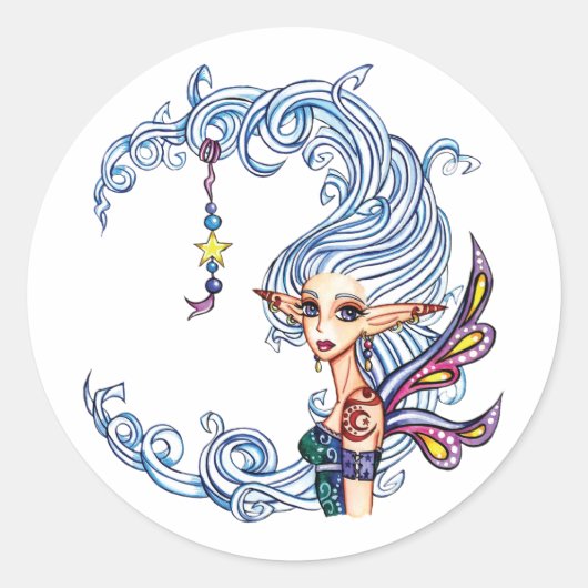 Lady Luna Fairy Stickers (Vorderseite)