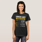 Lady Lunch Lady Stundenpreis Lunch Lady T-Shirt (Vorne ganz)