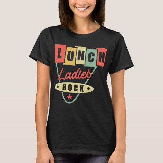 Lady Lunch Ladys Rock Lunch Lady T-Shirt (Vorderseite)