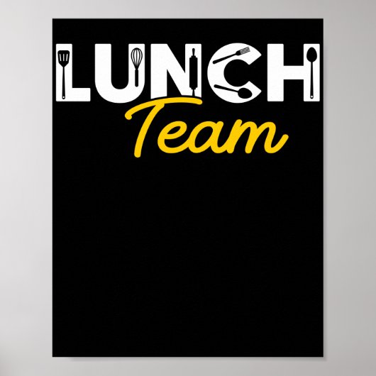 Lady Lunch Team Mittagessen Lady Poster (Vorne)