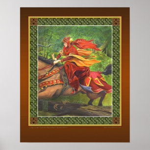 Lady Lunete print Poster