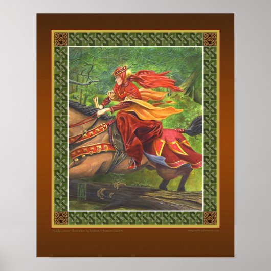 Lady Lunete print Poster (Vorne)