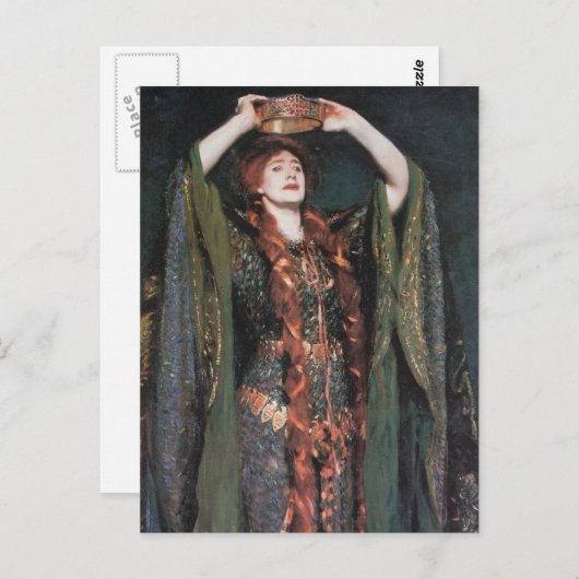 Lady Macbeth Postkarte (Vorne/Hinten)