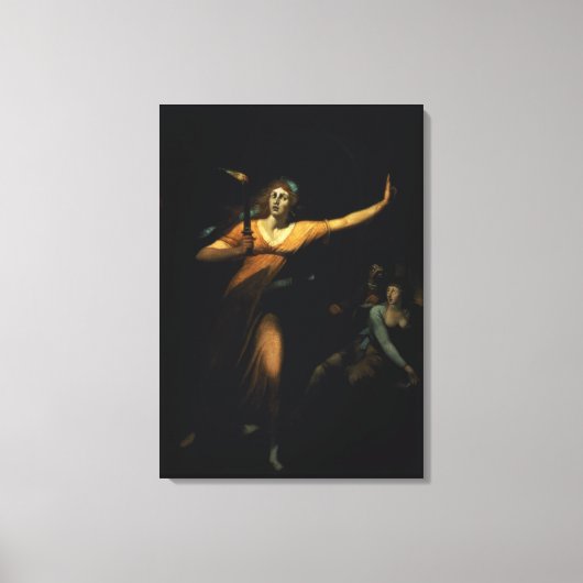 Lady Macbeth Sleepwalk, 1783 (Öl auf Leinwand) Leinwanddruck (Vorderseite)