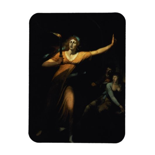 Lady Macbeth Sleepwalk, 1783 (Öl auf Leinwand) Magnet (Vertikal)