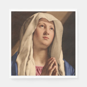 Lady Madonna Praying (Jungfrau Mary) (Christliche Serviette