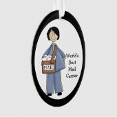 Lady Mail Carrier AcrylVielen Dank für Ihr Ornamen Ornament (Vorderseite)