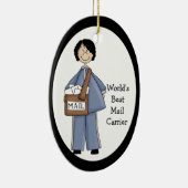 Lady Mail Carrier Vielen Dank Ornament (Rechts)