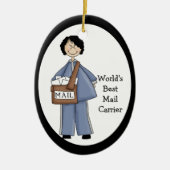 Lady Mail Carrier Vielen Dank Ornament (Vorne)